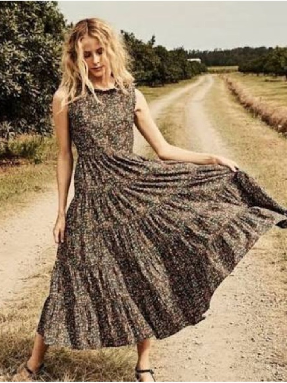 Doen Raven dress in Petit Jardin